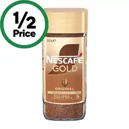 Woolworths Nescafé Gold Coffee 90-100g – Excludes Decaf, Short Black or Signature Roast Varieties 100g offer
