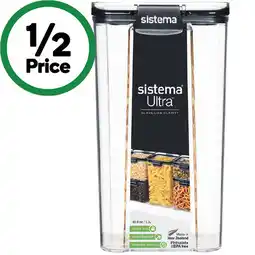 Woolworths Sistema Ultra Tritan Canister offer