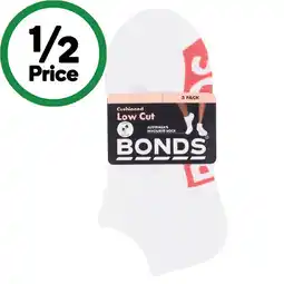 Woolworths Bonds Ladies’ Cushioned Low Cut Socks – Assorted offer