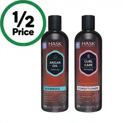 Woolworths Hask Shampoo or Conditioner 355ml offer