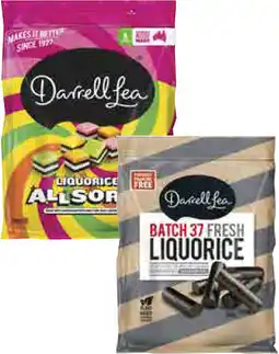 Coles Darrell Lea Allsorts or Batch 37 Liquorice 260g-270g offer