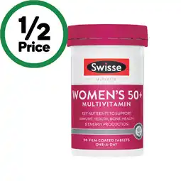 Woolworths Swisse Ultivite Women's 50+ Multivitamin Tablets offer