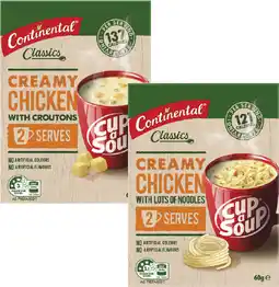 Coles Continental Cup a Soup 2 Serves-75g offer