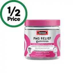 Woolworths Swisse PMS Relief or Vaginal Health Probiotic Gummies Pk 60 offer