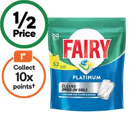 Woolworths Fairy Platinum Dishwasher Tablets offer