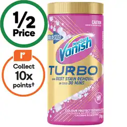 Woolworths Vanish Gold Pro Turbo Powder offer