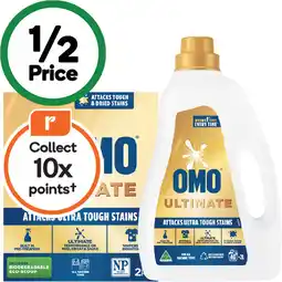 Woolworths OMO Ultimate Laundry Liquid 2 Litre or Powder 2 kg offer