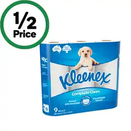 Woolworths Kleenex Complete Clean Toilet Tissue offer
