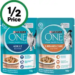 Woolworths Purina One Wet Cat Food offer