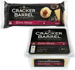 Coles Cracker Barrel Cheese Block or Slices 250g offer