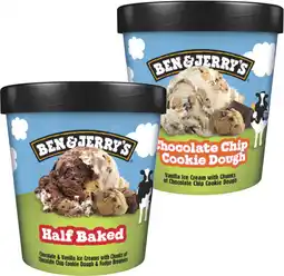 Coles Ben & Jerry's Ice Cream Tub-458mL offer