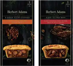 Coles Herbert Adams Slow Cooked Beef Pies 400g-420g offer