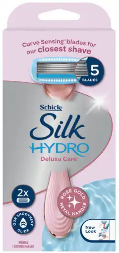 Coles Schick Hydro Deluxe Care Razor Kit with 2 Refill Blades 1 Each offer