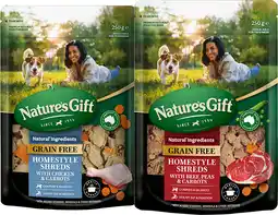 Coles Nature's Gift Grainfree Homestyle Shreds Dog Food offer
