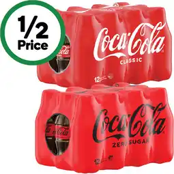 Woolworths Coca-Cola, Sprite or Fanta Soft Drink Varieties 12 x 300ml offer
