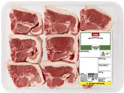 Coles Coles Australian Lamb Loin Chops offer