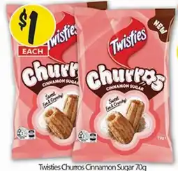 Not Quite Right Twisties Churros Cinnamon Sugar offer