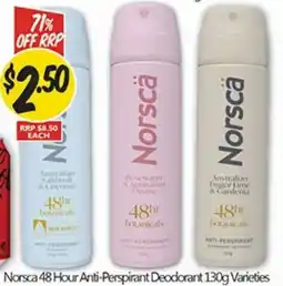 Not Quite Right Norsca 48 Hour Anti-Perspirant Deodorant offer