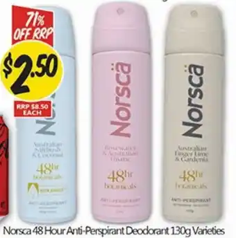 Norsca 48 Hour Anti-Perspirant Deodorant