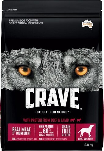 Coles Crave Dry Dog Food 2.8kg offer