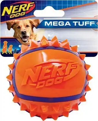 Coles Nerf Dog 3u201d TPR Spike Ball Dog Toy 1 Pack offer