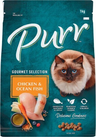 Coles Purr Dry Cat Food 1kg offer