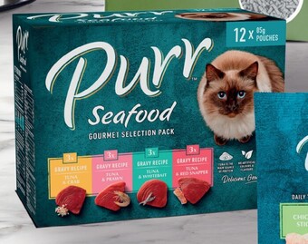 Coles Purr Cat Food 12x85g offer
