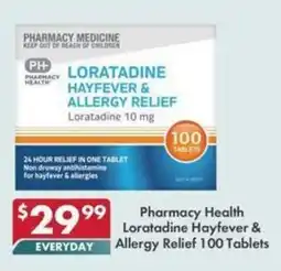 Pharmacy4Less Pharmacy Health Loratadine Hayfever & Allergy Relief offer