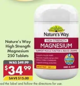 Pharmacy4Less Nature's Way High Strength Magnesium offer