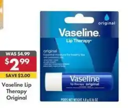Pharmacy4Less Vaseline Lip Therapy Original offer