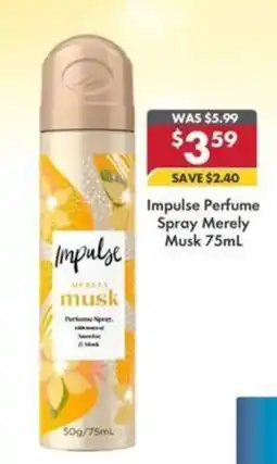 Pharmacy4Less Impulse Perfume Spray Merely Musk offer