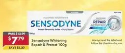Pharmacy4Less Sensodyne Whitening Repair & Protect offer