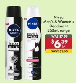 Pharmacy4Less Nivea Men's & Women's Deodorant offer