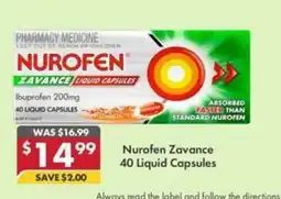 Pharmacy4Less Nurofen Zavance Liquid Capsules offer