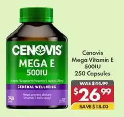 Pharmacy4Less Cenovis Mega Vitamin E 500IU offer