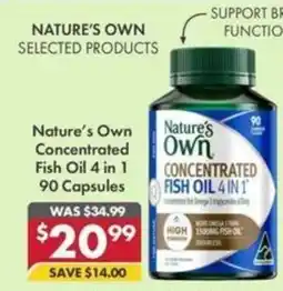 Pharmacy4Less Nature's Own Concentrated Fish Oil 4 in 1 offer
