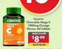 Pharmacy4Less Cenovis Chewable Mega C offer