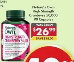 Pharmacy4Less Nature's Own High Strength Cranberry 50,000 offer