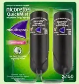 Pharmacy4Less nicorette QuickMist mouthspray offer