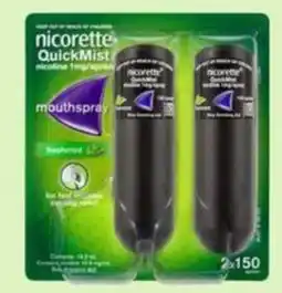 Pharmacy4Less nicorette QuickMist mouthspray offer