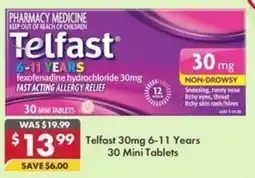 Pharmacy4Less Telfast 30mg 6-11 Years offer