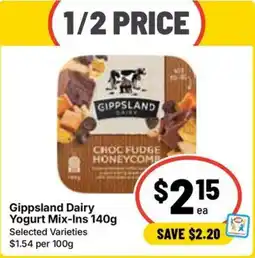 Ritchies Gippsland Dairy Yogurt Mix-Ins offer