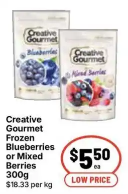 Ritchies Creative Gourmet Frozen Blueberries or Mixed Berries offer