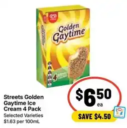 Ritchies Streets Golden Gaytime Ice Cream offer
