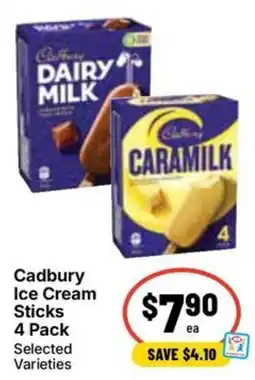 Ritchies Cadbury Ice Cream Sticks Selected Varieties offer