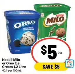 Ritchies Nestlé Milo or Oreo Ice Cream offer