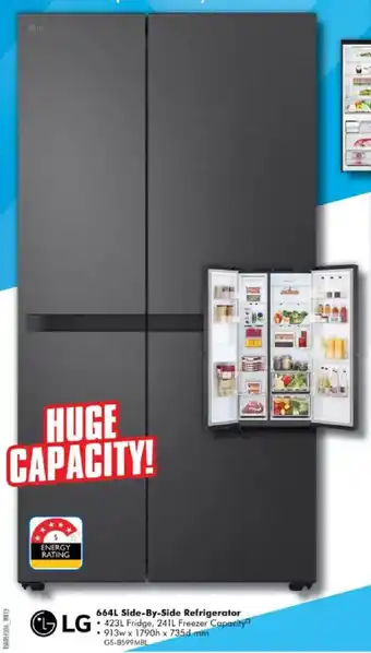 LG 664L Side-By-Side Refrigerator