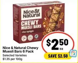 Ritchies Nice & Natural Chewy Muesli Bars offer