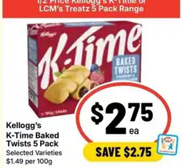 Ritchies Kellogg's K-Time Baked Twists offer