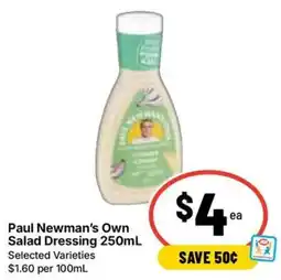 Ritchies Paul Newman's Own Salad Dressing offer